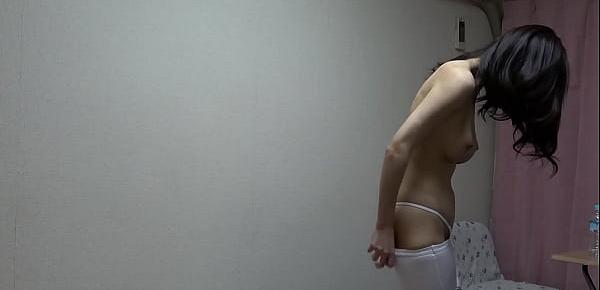  Yuuna Ishikawa in see through lingerie change clothes